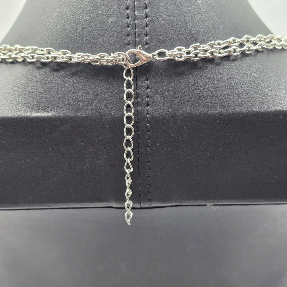 Bohemian Silver Tone Faux White Turquoise Tribal Statement Bib Necklace‎ 20